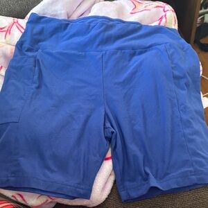 No Boundaries Royal Blue Athletic Shorts with Side Pockets